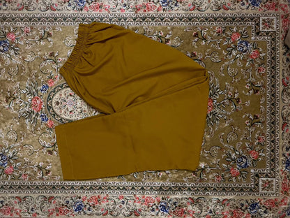 Malai Straight Trouser Mustard Yellow | Zarveil